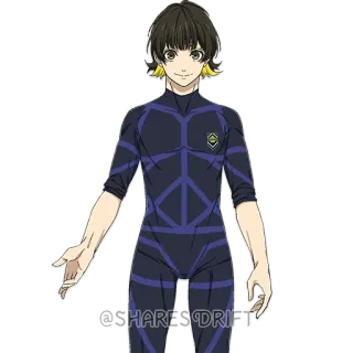 🙃 @SHARES_DRIFT Anime, Personnage, Blue Lock, Football, Athlète whatsapp sticker
