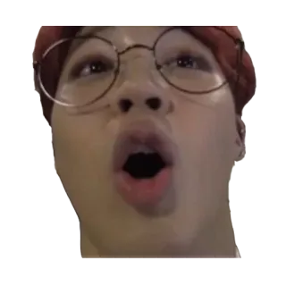 😳 personne, visage, expression, lunettes, bouche ouverte telegram sticker
