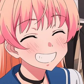 😂 anime, menina, sorrindo, fofa, feliz, personagem, desenho animado telegram sticker