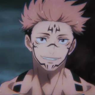 😉 Sukuna Jujutsu Kaisen Аниме, Сукуна, Jujutsu Kaisen, Демон, Проклятый дух, Манга telegram sticker