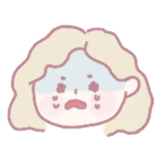 😭 chorando, triste, emocional, desenho animado, chateado, lágrimas telegram sticker