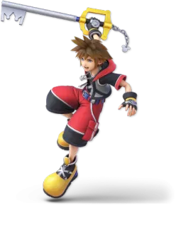 🗝 Sora Kingdom Hearts Sora, Kingdom Hearts, videogame, personage, Keyblade telegram sticker