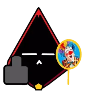 🤮 Palhaço, Engraçado, Personagem, Emoji, Rosto telegram sticker