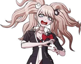 😧 Junko Enoshima Danganronpa Anime, Videogioco, Junko Enoshima, Danganronpa, Disperazione, Maniacale telegram sticker