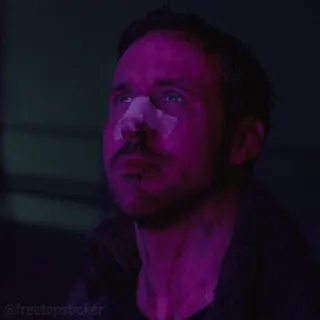 🤕 freetopsticker man, portrait, face, actor, Ryan Gosling telegram sticker