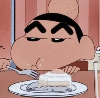 🍰 Shin-chan Crayon Shin-chan อนิเมะ, การ์ตูน, เค้ก, อาหาร, ชินจัง telegram sticker