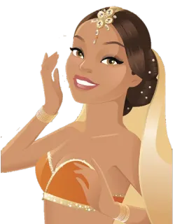 🤗 indiana, donna, gioielli, tradizionale, vestito telegram sticker