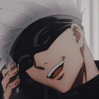 😀 Gojo Satoru Jujutsu Kaisen 动漫, 五条悟, 咒术回战, 角色, 漫画, 粉丝创作 telegram sticker