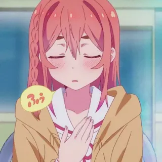 🧡 ふう Anime, Süß, Mädchen, Ausdruck, Manga whatsapp sticker