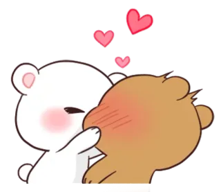 🐵 osos, amor, beso, romance, lindo telegram sticker