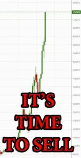 🔪 IT'S TIME TO SELL verkaufen, finanzen, investieren, börse, trading, geld telegram sticker