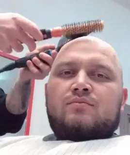 😟 corte de cabelo, cabelo, careca, higiene, cabeleireiro, homem telegram sticker