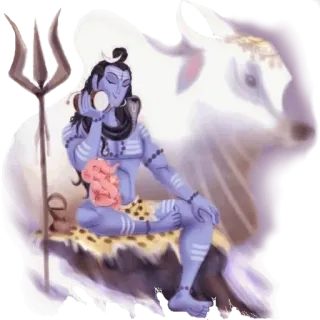 ✨ Shiva Hinduism, Deity, Lord Shiva, Hindu God, Religious Figure telegram sticker