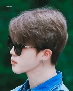 💫 orang, kacamata hitam, anting-anting, potret whatsapp sticker