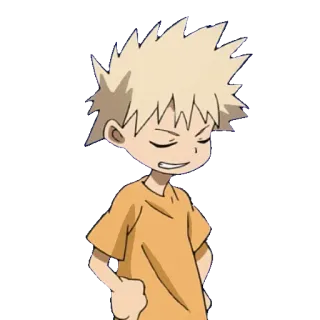 👦 Katsuki Bakugo My Hero Academia Anime, Manga, Katsuki Bakugo, My Hero Academia, Personaje, Chico, Dibujo animado telegram sticker