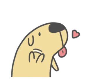 👋 dessin animé, animal, mignon, autocollant, amour, cœur whatsapp sticker