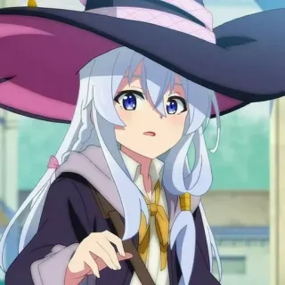 🍃 anime, witch, girl, magic, hat telegram sticker