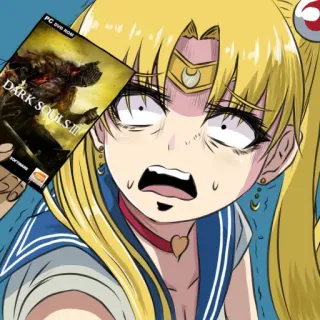 🌕 Sailor Moon Dark Souls III DARK SOULS III Sailor Moon, Dark Souls III, Anime, Jeu vidéo, Parodie, Manga telegram sticker