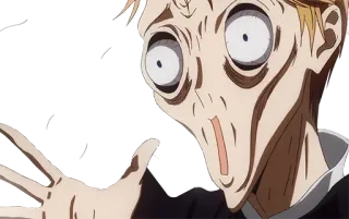 💀 anime, divertente, meme, espressione facciale telegram sticker