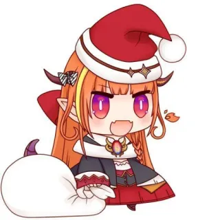 🎅 Animé, Noël, Dessin animé, Mignon, Kawaii, Vacances, Hiver whatsapp sticker