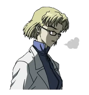 😀 Ritsuko Akagi Neon Genesis Evangelion Anime, Wanita, Kacamata, Sains, Jas lab, Karakter telegram sticker