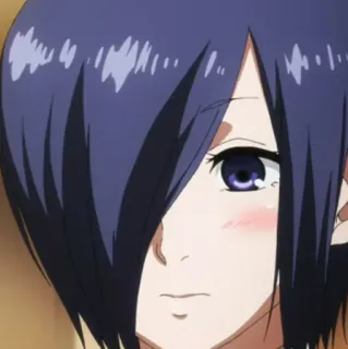 🪁 Touka Kirishima Tokyo Ghoul อนิเมะ, มังงะ, โทวกะ, คิริชิมะ, โตเกียวกูล, ตัวละคร, ผู้หญิง telegram sticker