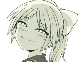 😊 Аниме, самодовольный, Мультфильм, Манга, Девушка, Персонаж telegram sticker