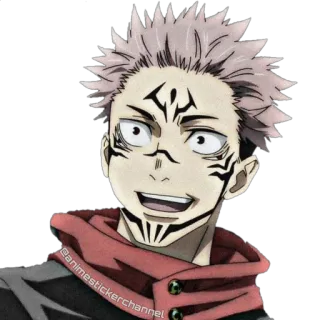 😊 Ryomen Sukuna Jujutsu Kaisen Anime, Jujutsu Kaisen, Sukuna, Ryomen Sukuna, Fluchgeist, Anime Sticker, Manga telegram sticker