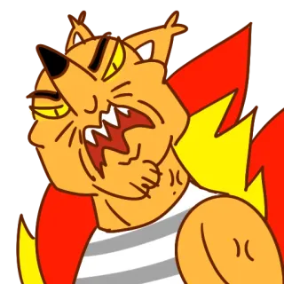 😡 동물, 만화, 캐릭터, 화난, 일러스트, 밈 telegram sticker