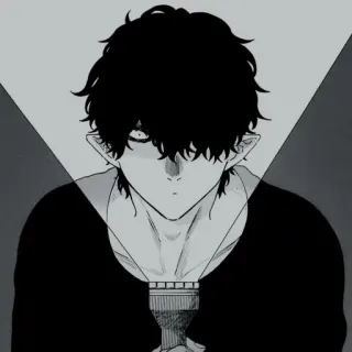 👁‍🗨 Anime, Manga, Personnage, Lampe de poche, Sombre, Mystère telegram sticker
