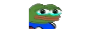 🥹 Pepe the Frog pepe, pepe la rana, triste, meme telegram sticker