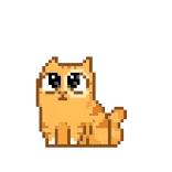😻 แมว, พิกเซลอาร์ต, สัตว์, น่ารัก telegram sticker