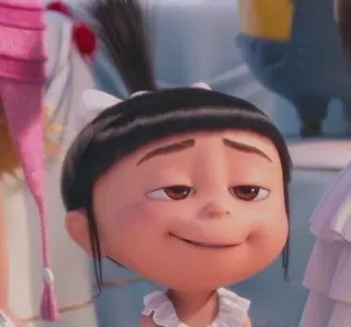 🥵 Agnes Despicable Me kartun, animasi, imut, gadis, karakter, Agnes, Despicable Me telegram sticker