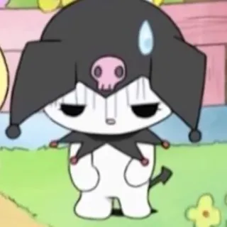 😨 Kuromi kuromi, anime, lindo, personaje, sanrio telegram sticker
