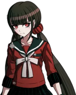 😒 Maki Harukawa Danganronpa V3: Killing Harmony Anime, Danganronpa, Maki Harukawa, Postać, Gra wideo whatsapp sticker