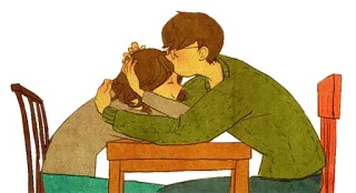 😙 любовь, пара, поцелуй, вместе, романтика, отношения telegram sticker