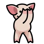 💃 cochon, geste, animal, emoji whatsapp sticker