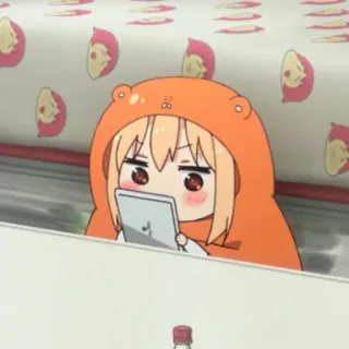 🍜 Umaru Doma Himouto! Umaru-chan anime, cartoon, manga, umaru, chibi, cute telegram sticker