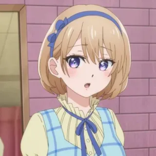 💛 animé, dessin animé, fille, femme, personnage, portrait telegram sticker