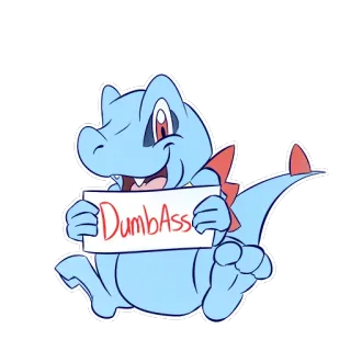 RudeTotodile telegram stickers