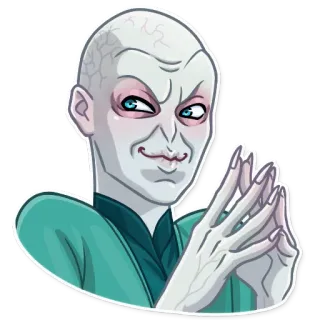 😈 Voldemort Harry Potter Voldemort, Harry Potter, villain, magic, wizard telegram sticker