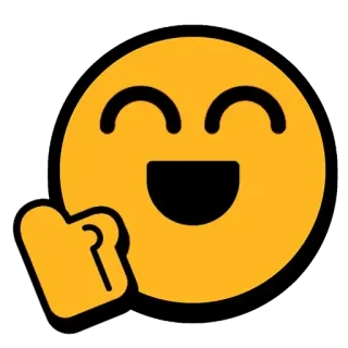 👍 이모지, 행복한, 손 제스처, 외설적인 몸짓 telegram sticker