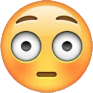 😳 Emoji, Scioccato, Stupito, Sorpreso, Faccia, Espressione, Giallo telegram sticker