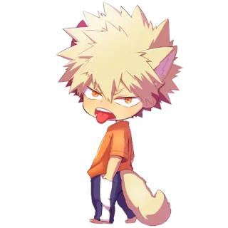 😛 Katsuki Bakugo My Hero Academia Anime, Manga, Furry, Kat, Bakugo, My Hero Academia, Boku no Hero Academia telegram sticker