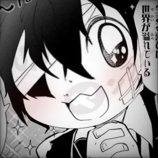 😍 世界が溢れている Anime, Manga, Cómic, Japonés telegram sticker
