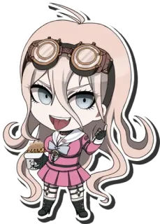 🔩 Miu Iruma Danganronpa V3: Killing Harmony anime, Danganronpa, Miu Iruma, chibi, cute, sticker telegram sticker