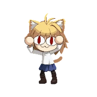 😺 Neco-Arc 动漫, 猫, 可爱, 表情包, 搞笑, 角色 telegram sticker