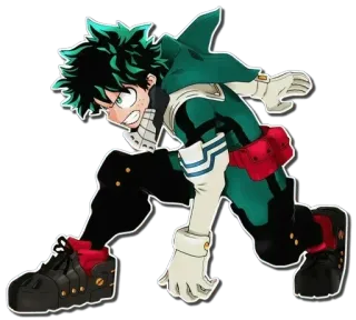 😡 Izuku Midoriya My Hero Academia Anime, Manga, My Hero Academia, Izuku Midoriya, Deku, Sticker personaje whatsapp sticker