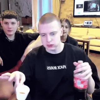 🥃 FUCK RULES мужчина, правила, оскорбительный telegram sticker