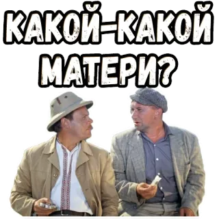 😳 КАКОЙ-КАКОЙ МАТЕРИ? telegram sticker